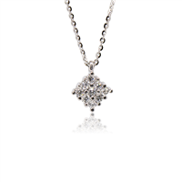 Halskette PG Gioielli Dame in Weißgold Diamante 0.13 Ct CIOCARPET/1 - CIOCARPET/1